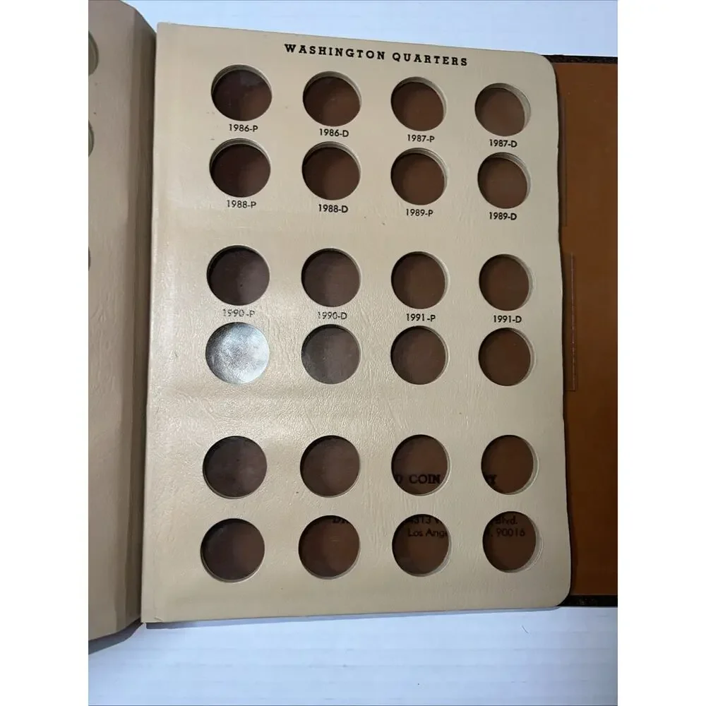 Dansco 7140 Coin Album For US Washington Quarters 1932-1991